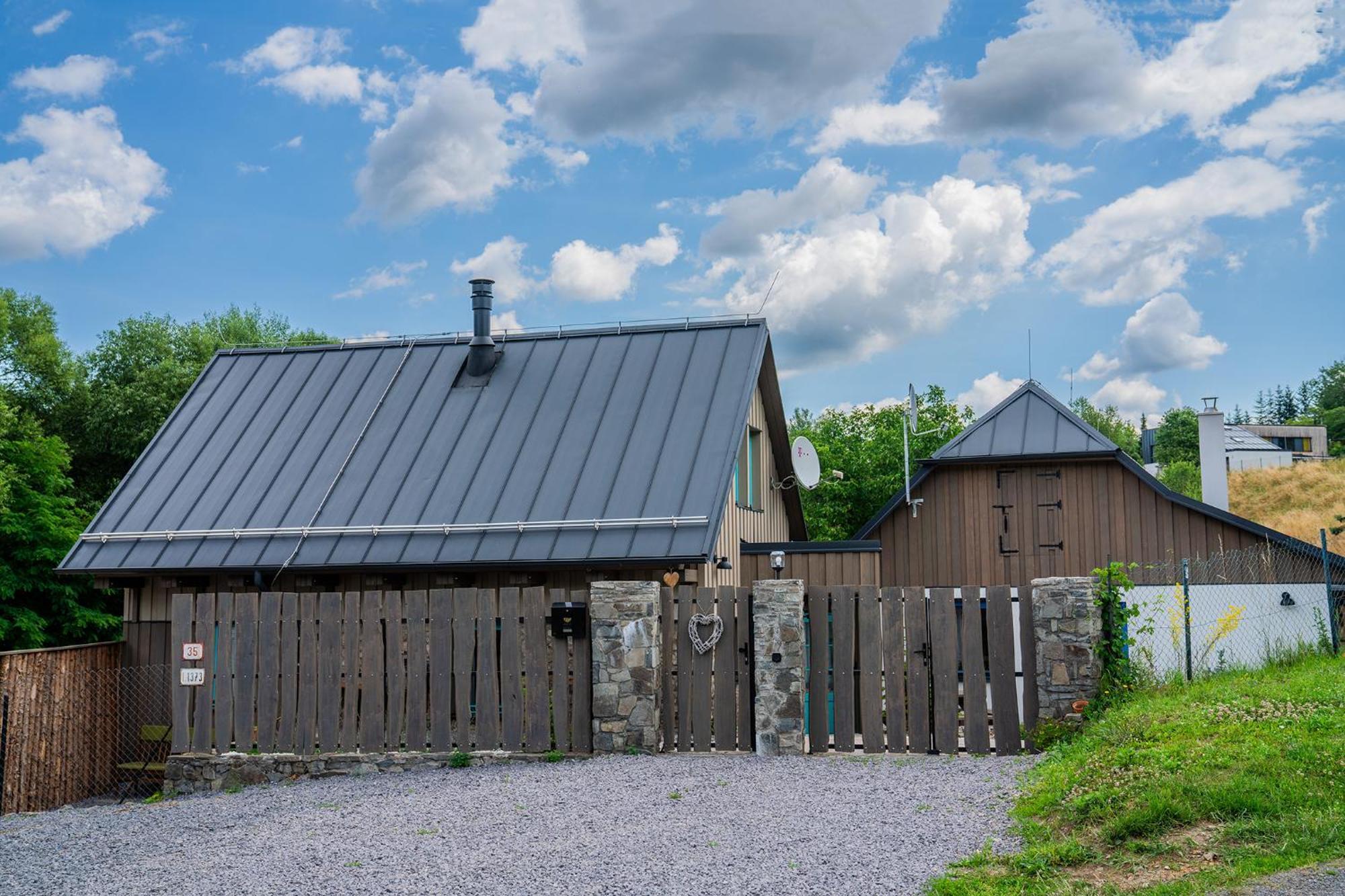 Chalupka Opal A Chalupa Achat Na Luke Lukahuta Chaletstiavnica Banska Stiavnica Na Samote - Samoobsluzny Pristup Cez Pin-Kod Nonstop Buitenkant foto